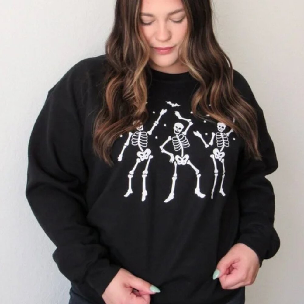 Skeletons Dancing Crewneck Sweatshirt
